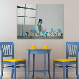 Wallity Cuadro Decorativo Banksy 1915 50 x 70 cm Multicolor